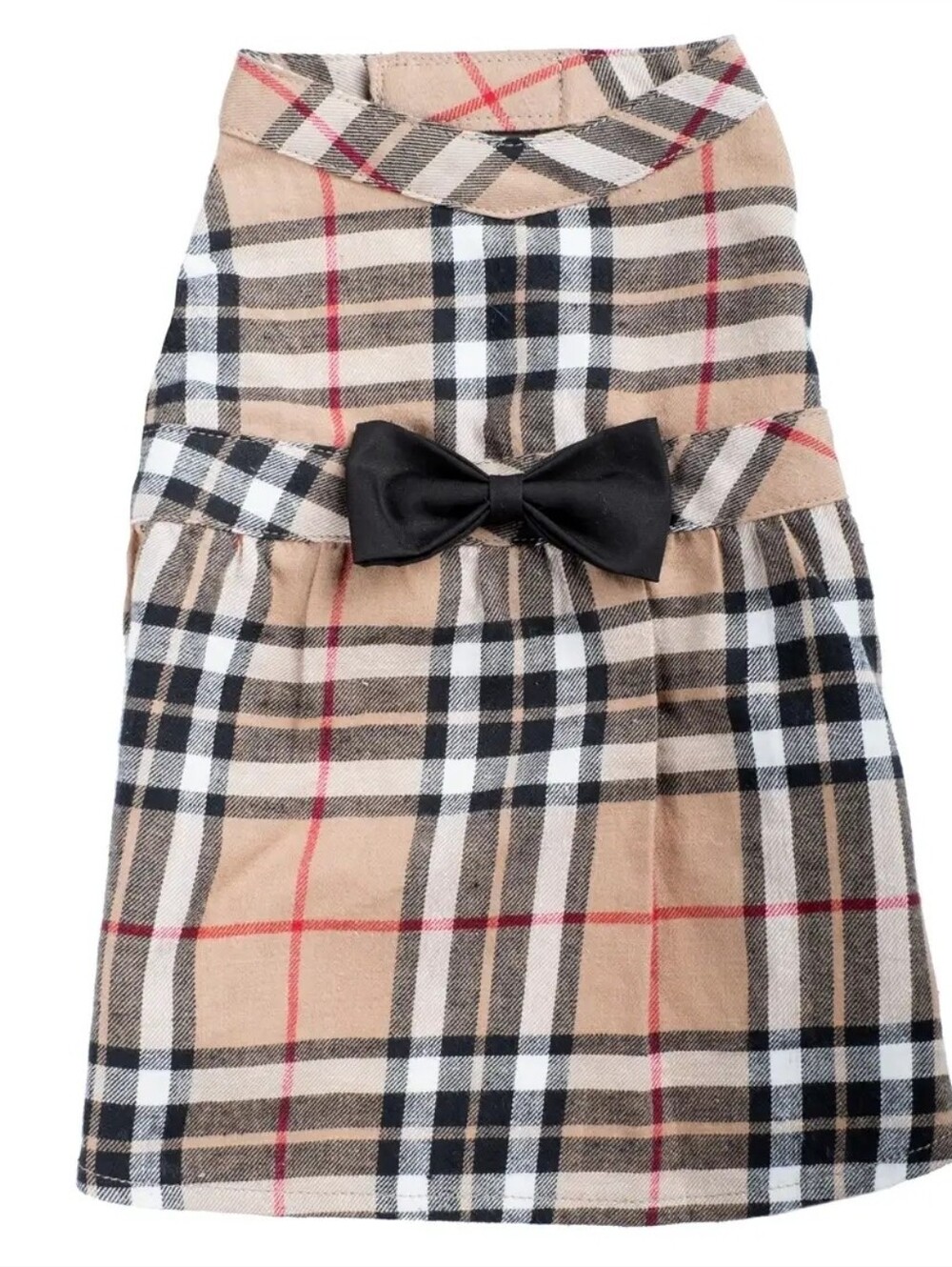 Plaid Brown Flannel Dress